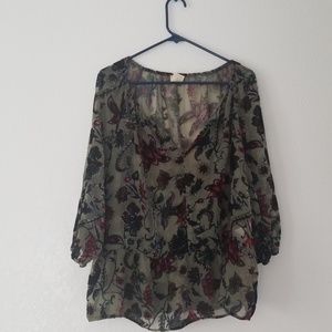Sheer shirt